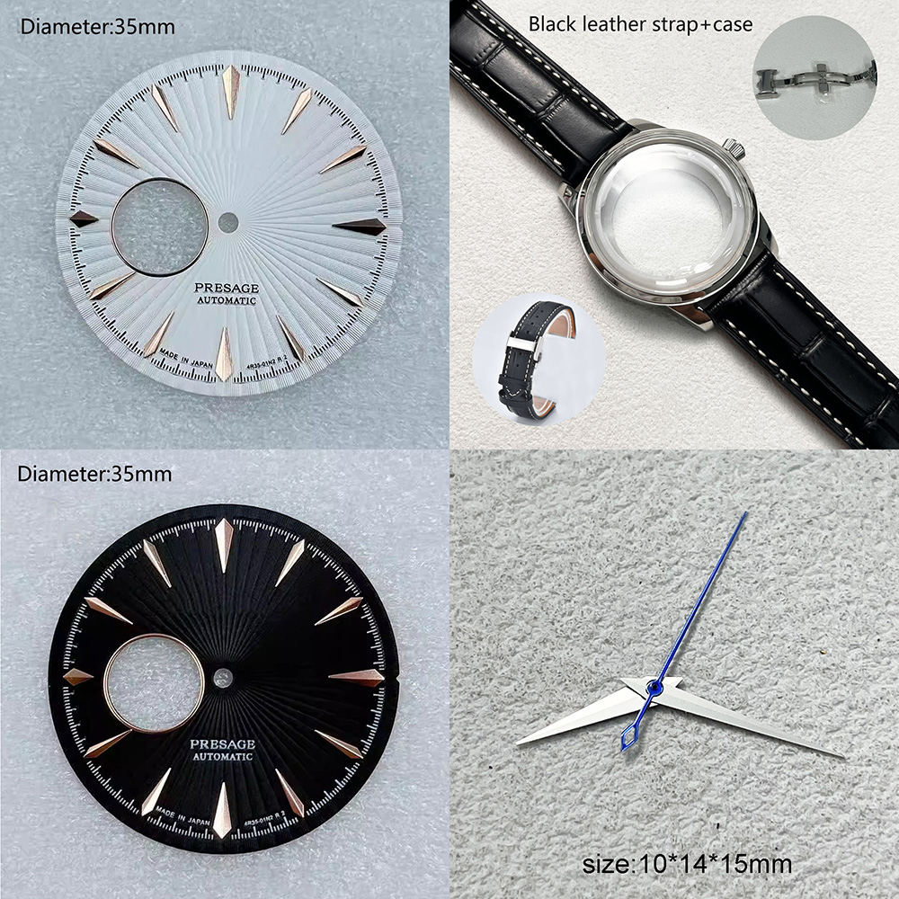 Seiko Watch Presage - NH38 35mm قرص بشعار S، قرص