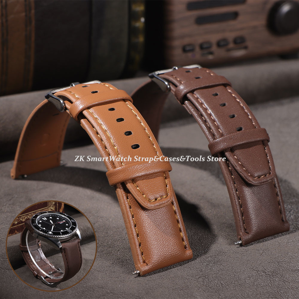 Smartwatch Vintage Watches For Women - حزام ساعة جلدي 22 ملم لأوميغا