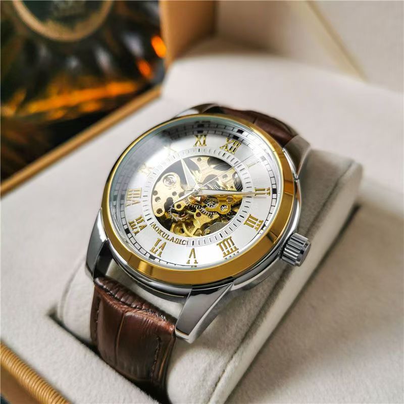 Seiko Watch Presage - ساعة رجالية أنيقة أوتوماتيكية ميكانيكية بتصميم