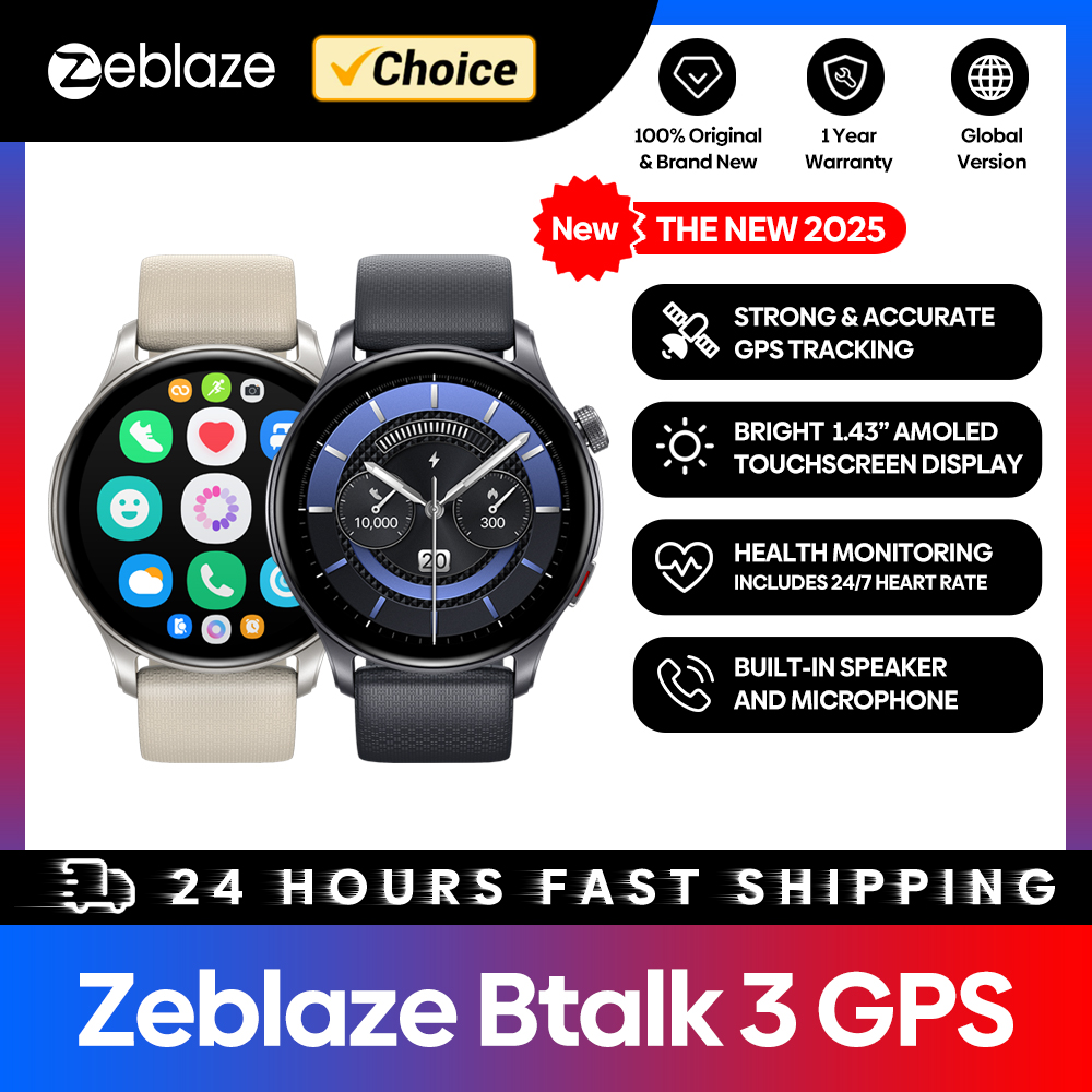 Heart Rate Gps Watch - جديد Zeblaze Btalk 3 GPS Smartwatch