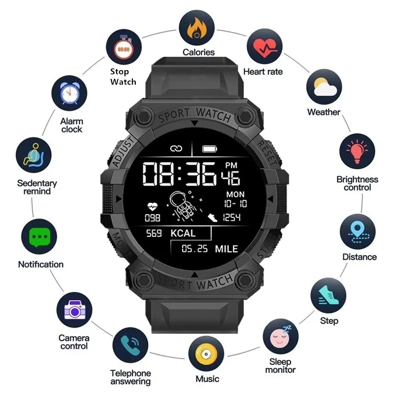 Watch Smart Y56 - 2025 جديد Smartwatch الصحة معدل ضربات