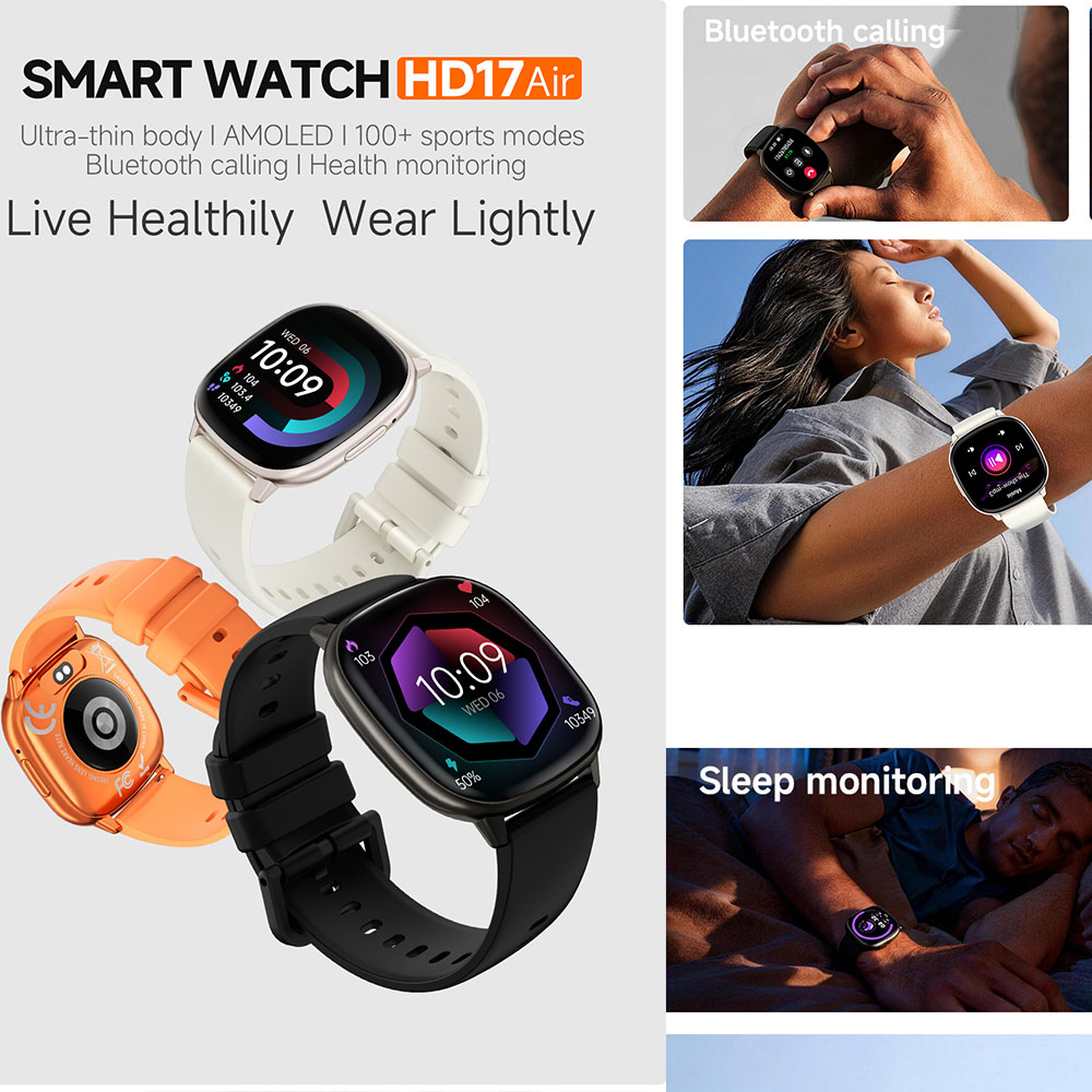 ساعة ذكية نحيفة للغاية 5.5 مم  - مراجعة Smartwatch Health Watches وسعره