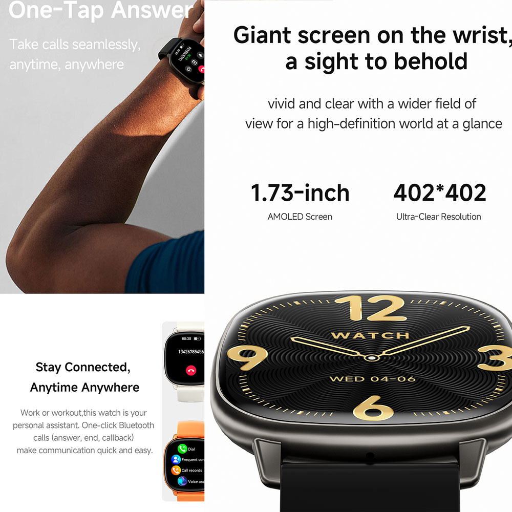 ساعة ذكية نحيفة للغاية 5.5 مم  - مراجعة Smartwatch Health Watches وسعره