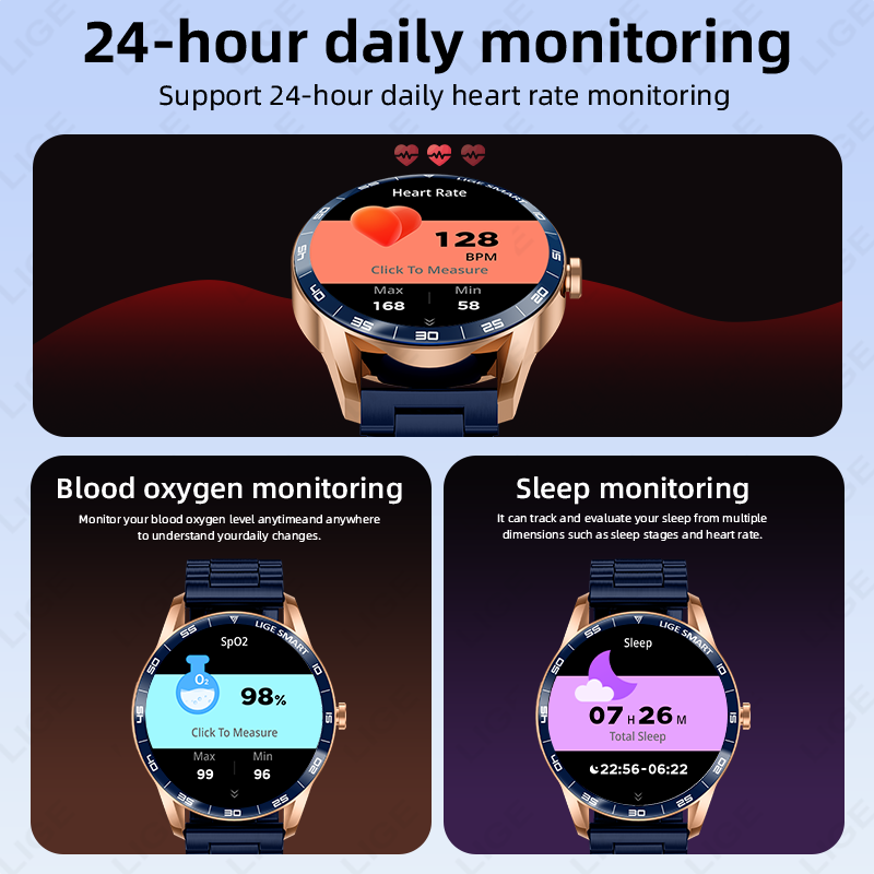 ساعة ذكية LIGE 2026 للرجال مع  - مراجعة Smartwatch Watches Birthday Gift For Men وسعره