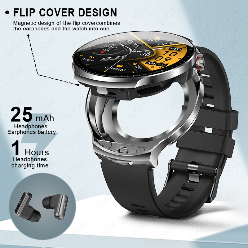ساعة ذكية للرجال من LIGE مع سم - مراجعة Smartwatch Noise Watches For Men وسعره