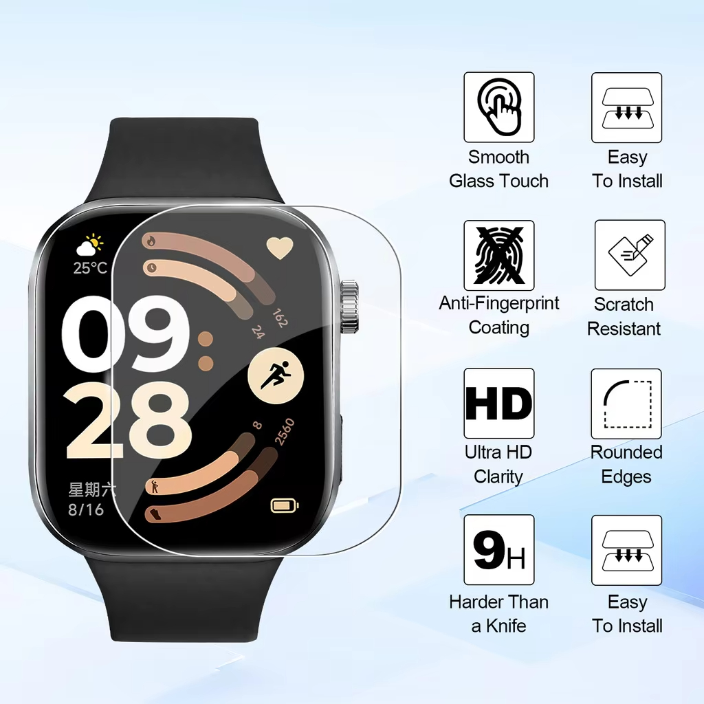1-5 قطع من الأغطية الواقية الن - مراجعة Smartwatch Watches Xiaomi وسعره