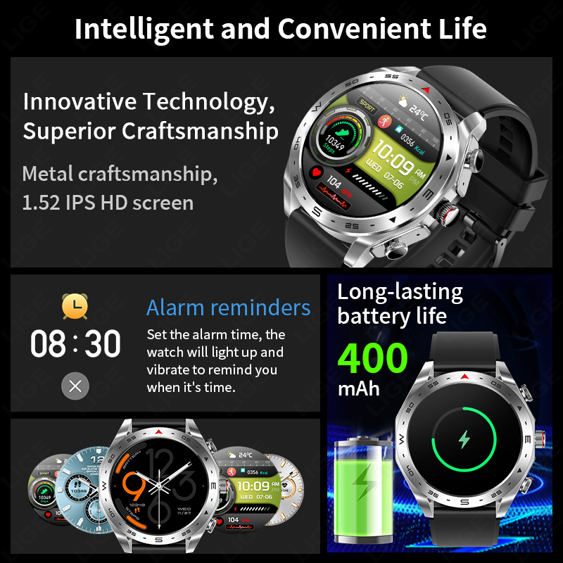 ساعة ذكية جديدة 2 في 1 مع سماع - مراجعة Smartwatch Noise Watches For Men وسعره