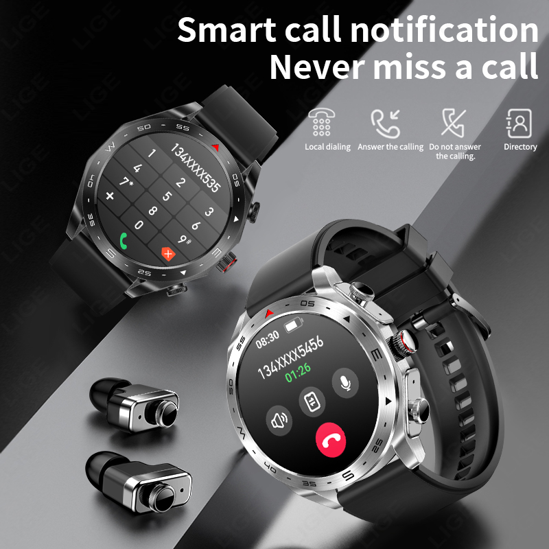 ساعة ذكية جديدة 2 في 1 مع سماع - مراجعة Smartwatch Noise Watches For Men وسعره