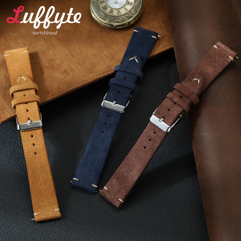 خمر جلد الغزال حزام (استيك) سا - مراجعة Smartwatch Vintage Watches For Women وسعره
