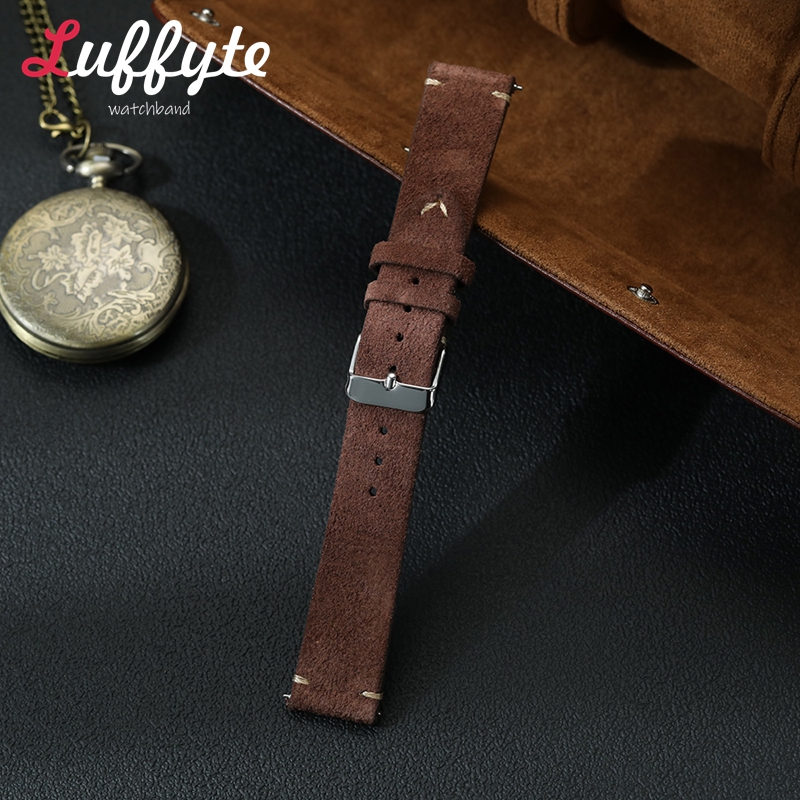 خمر جلد الغزال حزام (استيك) سا - مراجعة Smartwatch Vintage Watches For Women وسعره