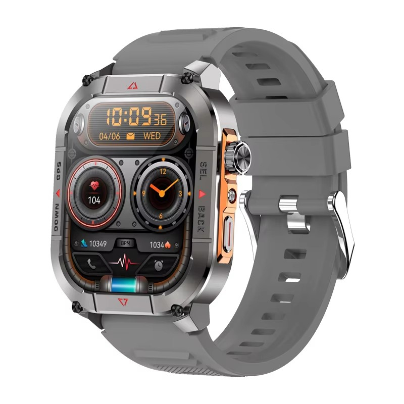 جديد HK84 الرجال ساعة ذكية AMO - مراجعة Smartwatch Health Watches وسعره