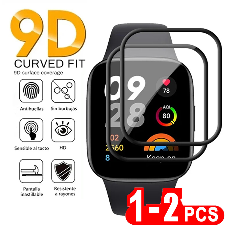 2 قطعة الزجاج المقسى لساعة Red - مراجعة Smartwatch Watches Xiaomi وسعره