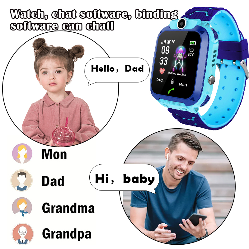 ساعة Q12B الذكية للأطفال مع مي - مراجعة Smartwatch Watches For Kid Boy With Gps وسعره