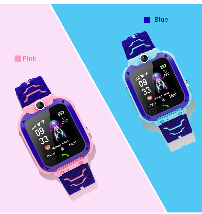 ساعة Q12B الذكية للأطفال مع مي - مراجعة Smartwatch Watches For Kid Boy With Gps وسعره