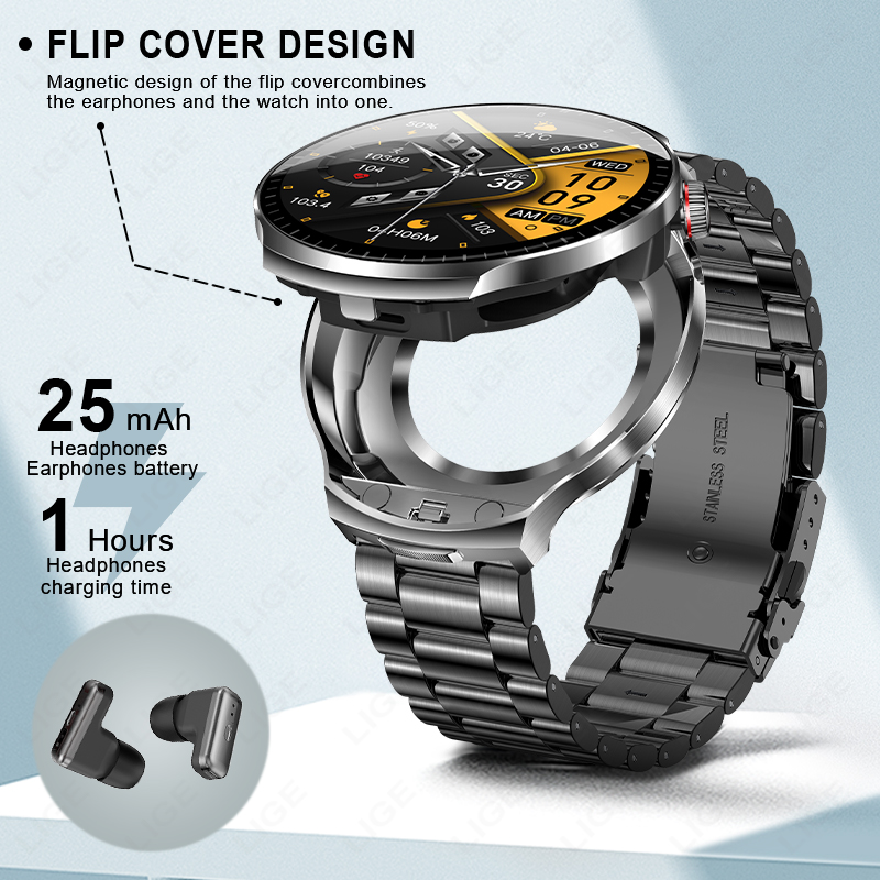 ساعة ذكية جديدة مع سماعات لاسل - مراجعة Smartwatch Noise Watches For Men وسعره