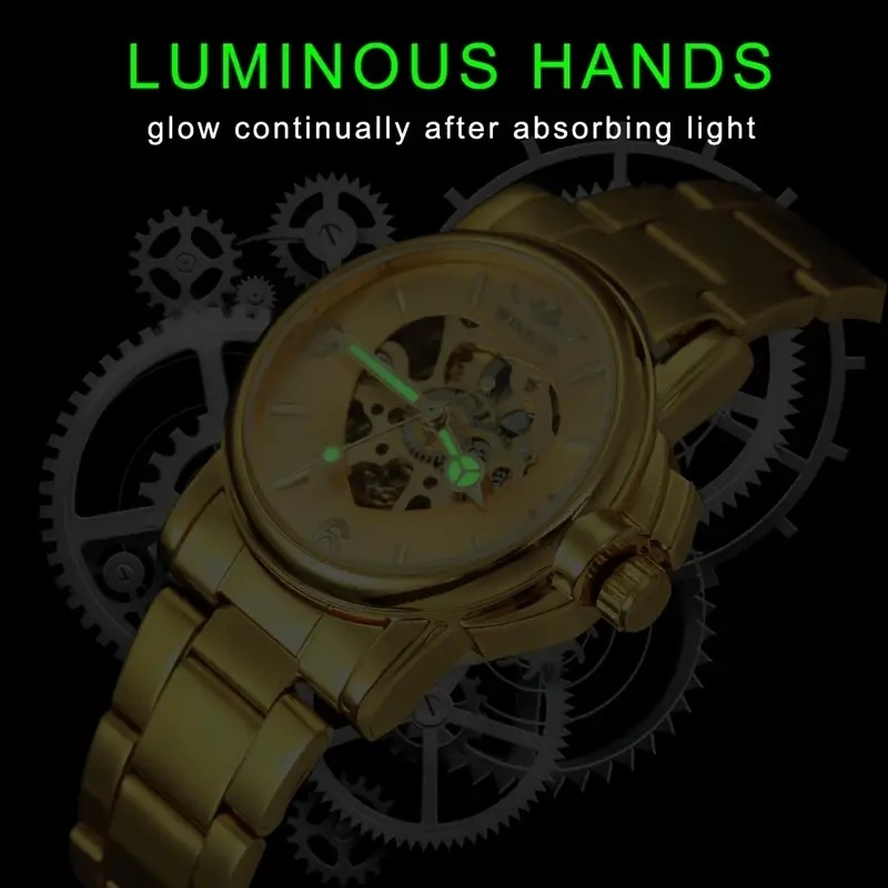 ساعة نسائية أنيقة أوتوماتيكية  - مراجعة Skeleton Mechanical Watch وسعره