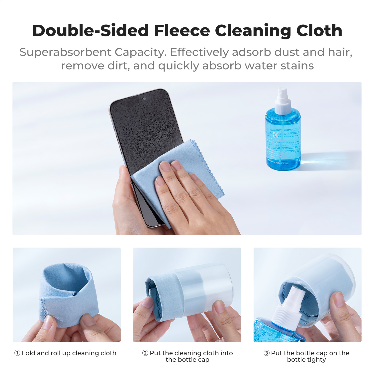 K&F CONCEPT 200 مل سبراي تنظيف - مراجعة Watch Polishing Cloth وسعره