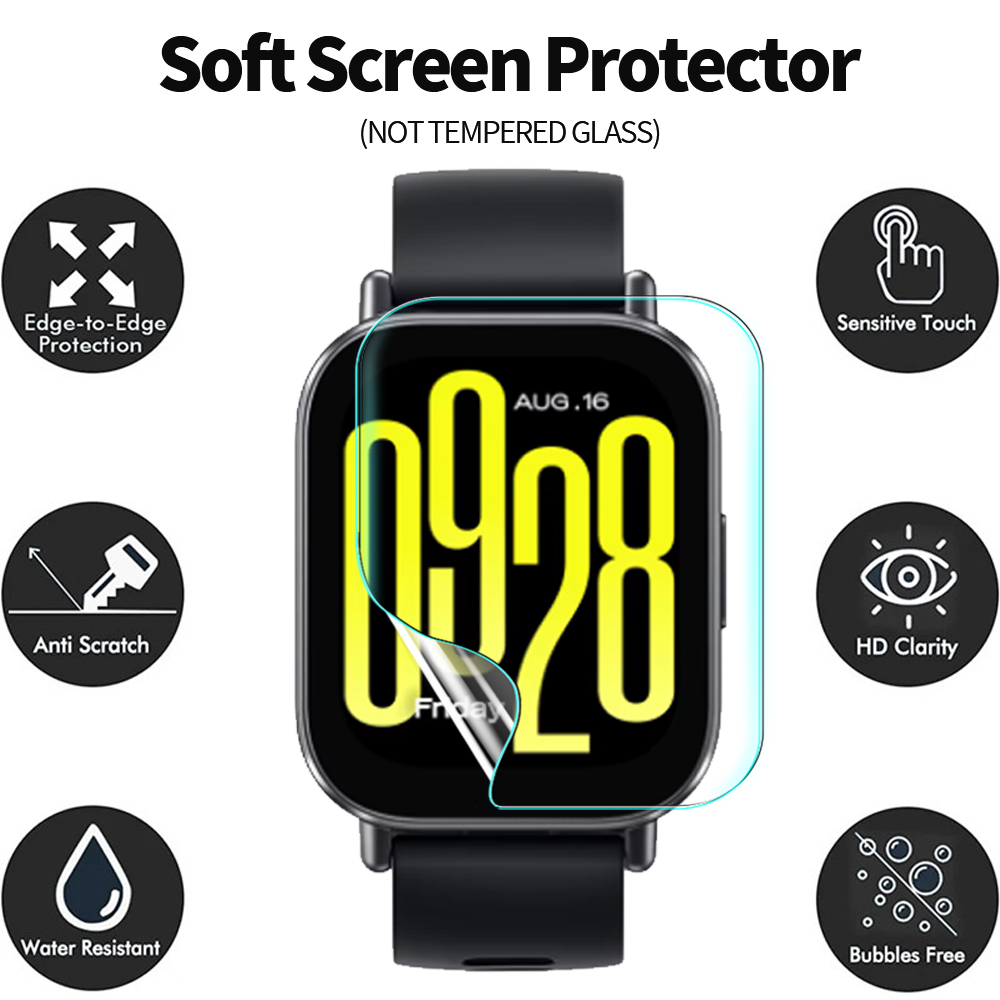 فيلم هيدروجيل لساعة Xiaomi Red - مراجعة Smartwatch Watches Xiaomi وسعره