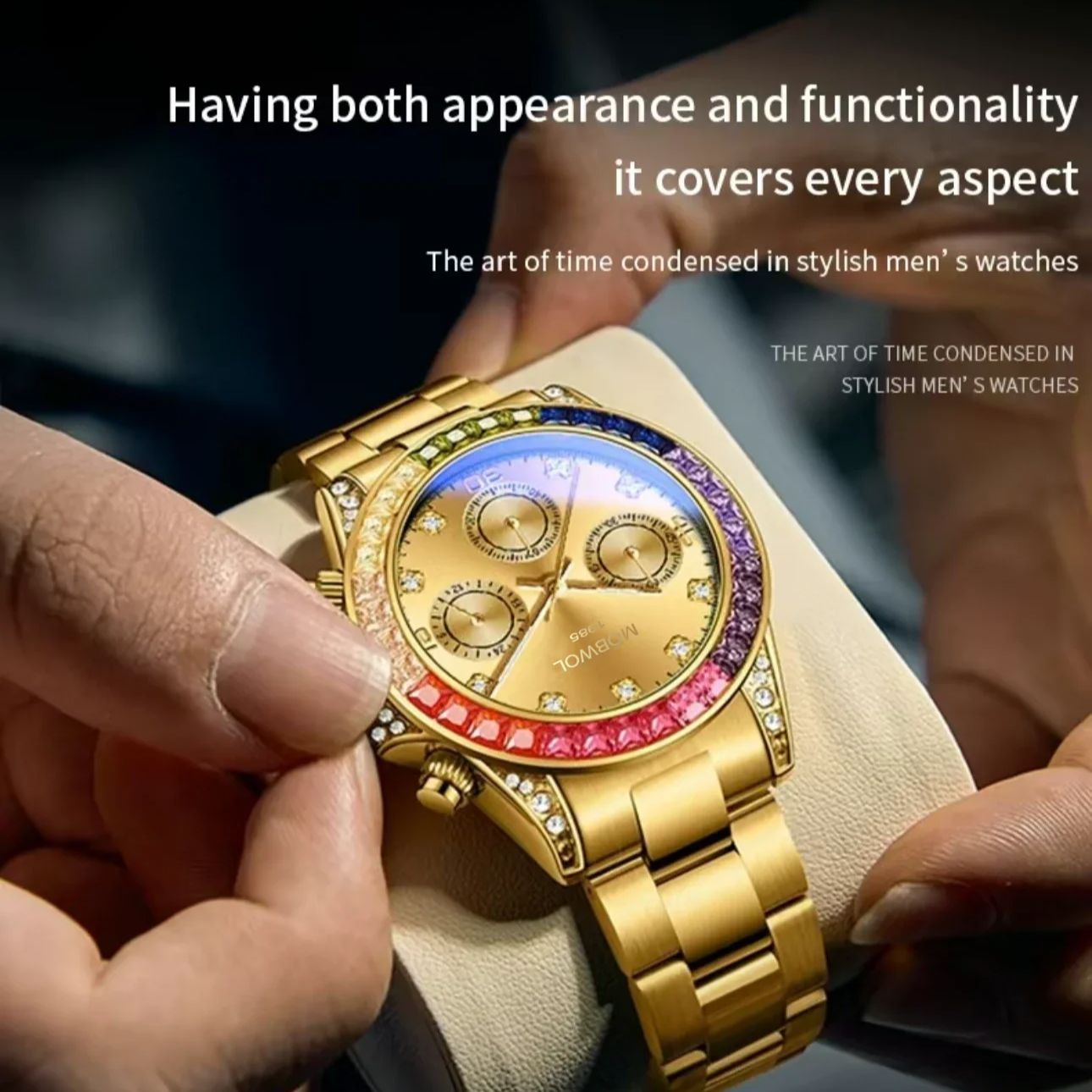 ساعة رجالية جديدة من MOBWOL، س - مراجعة Smartwatch New Watches For Men وسعره