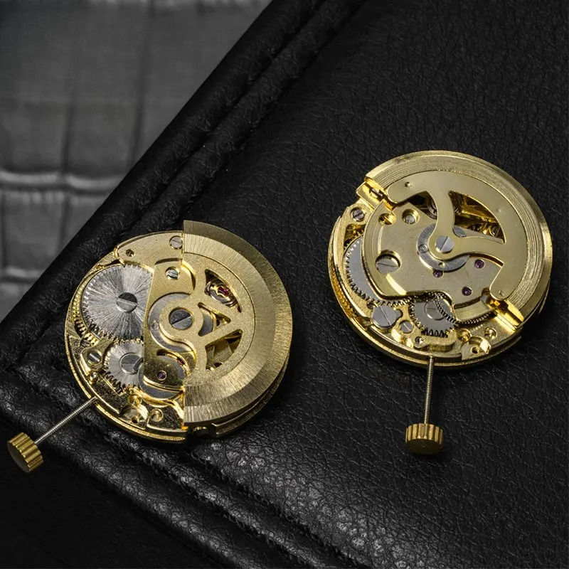 حركة ساعة ذهبية بهيكل عظمي 27  - مراجعة Skeleton Mechanical Watch وسعره