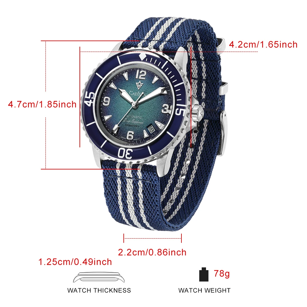 CADISEN Deep Explorer MIYOTA 8 - مراجعة Seiko Watch Presage وسعره
