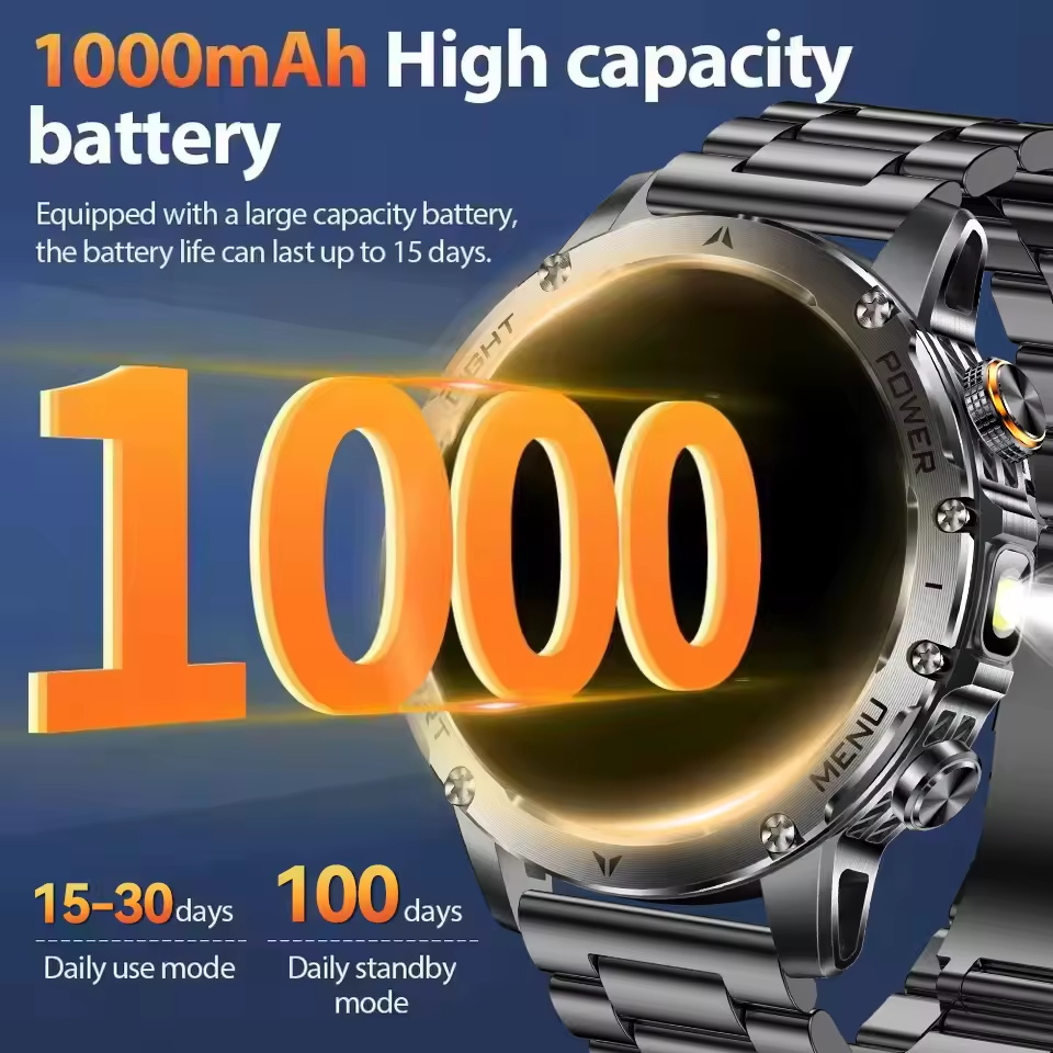 2025New في الهواء الطلق العسكر - مراجعة Smartwatch Professional Watches For Men وسعره