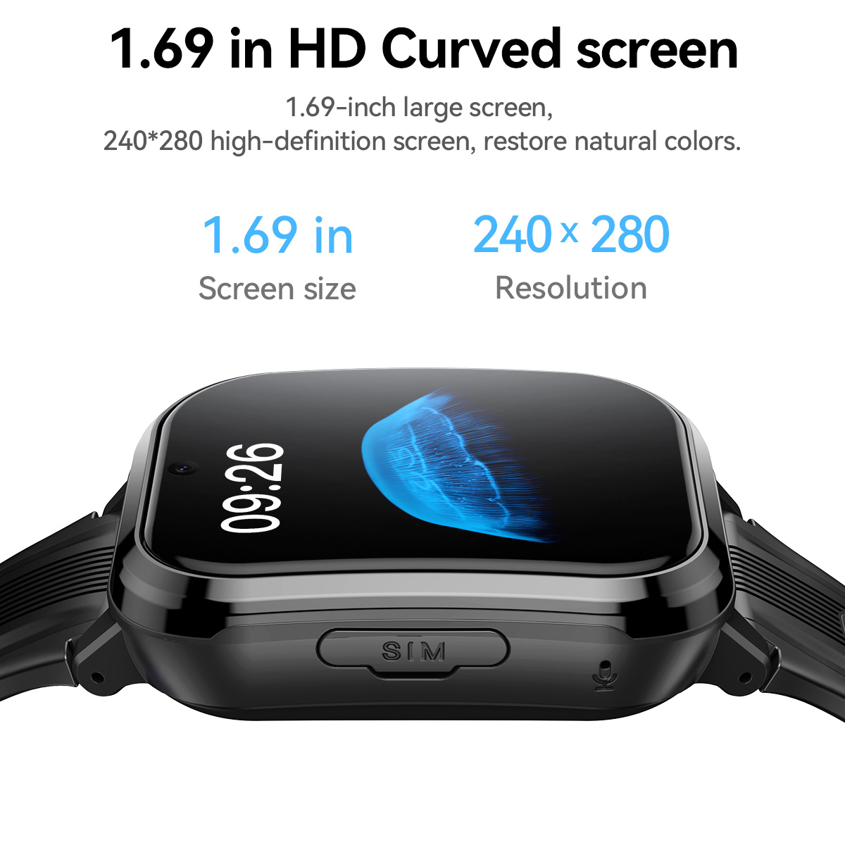 ساعة ذكية للأطفال HOCO Y108 بش - مراجعة Smartwatch Watches For Kid Boy With Gps وسعره