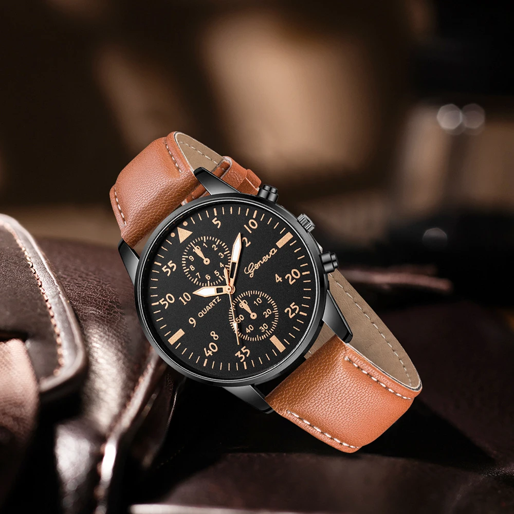 مجموعة ساعات جنيف للرجال من AA - مراجعة Smartwatch Vintage Watches For Men وسعره