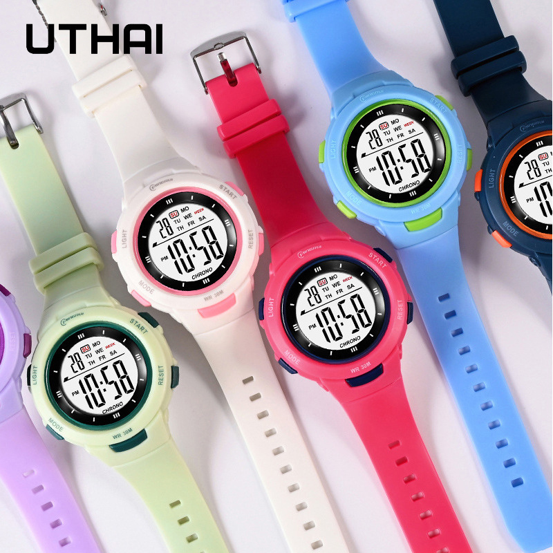 ساعات UTHAI للأطفال، ساعات ريا - مراجعة Smartwatch Digital Watches For Kid Boy With Alarm وسعره